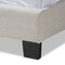 Baxton Studio Vivienne Modern Light Beige Upholstered Full Size Bed 146-8239 - alternate 4